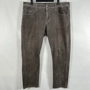 Liverpool Kingston Modern Straight Corduroy Pants Mens 38x32 (38x29 Actual) Gray